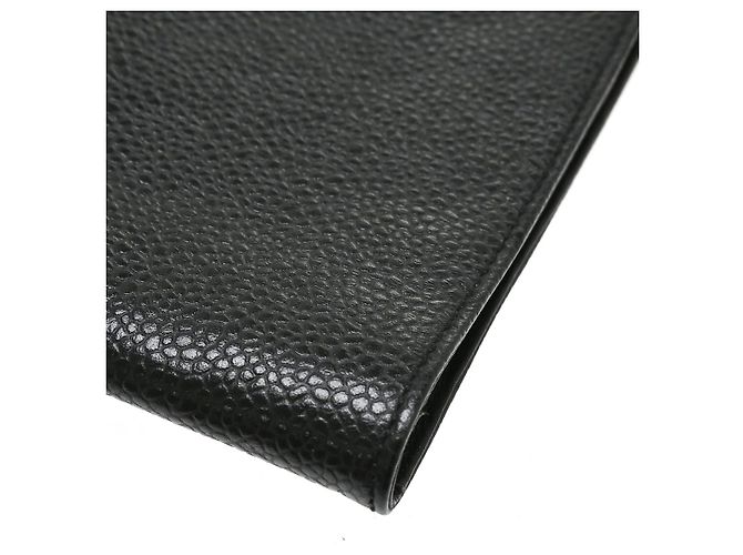 Portacellulare Chanel Vintage CC Caviar Nero - vista 5