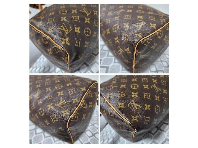 LOUIS VUITTON Monogram Speedy 30 Brown/Beige Marrone - vista 11