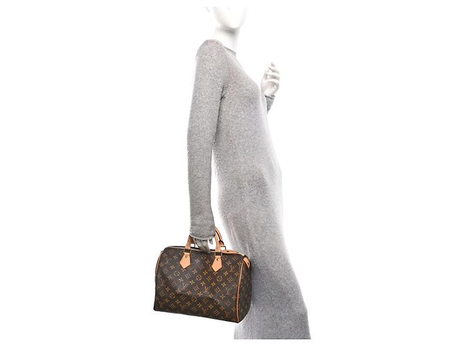 LOUIS VUITTON Monogram Speedy 30 Brown/Beige Marrone - vista 14
