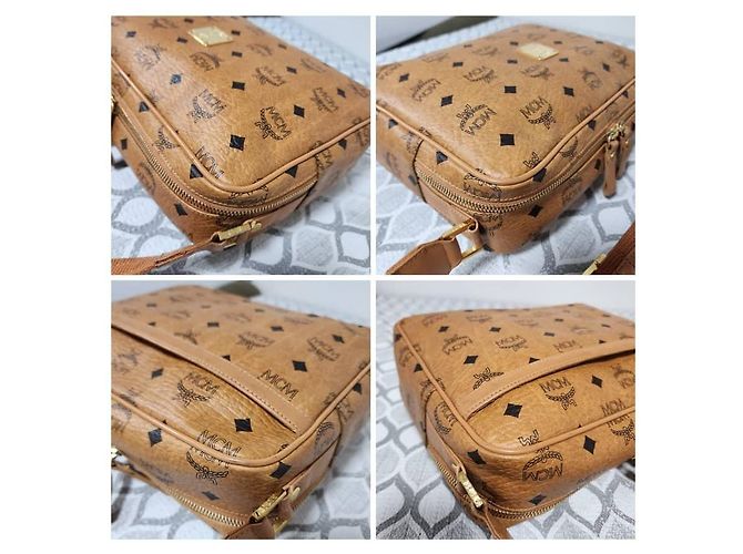 Borsa a tracolla/spalla MCM Visetos Brown Marrone - vista 10