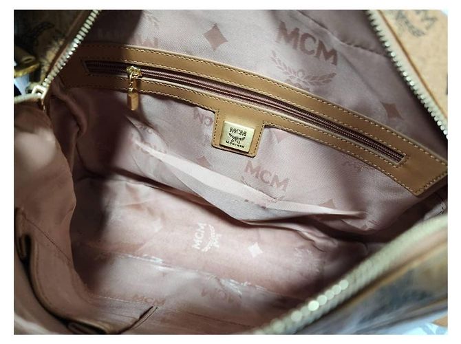 Borsa a tracolla/spalla MCM Visetos Brown Marrone - vista 13