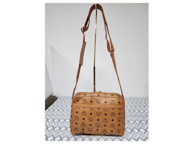 Borsa a tracolla/spalla MCM Visetos Brown Marrone - vista 3