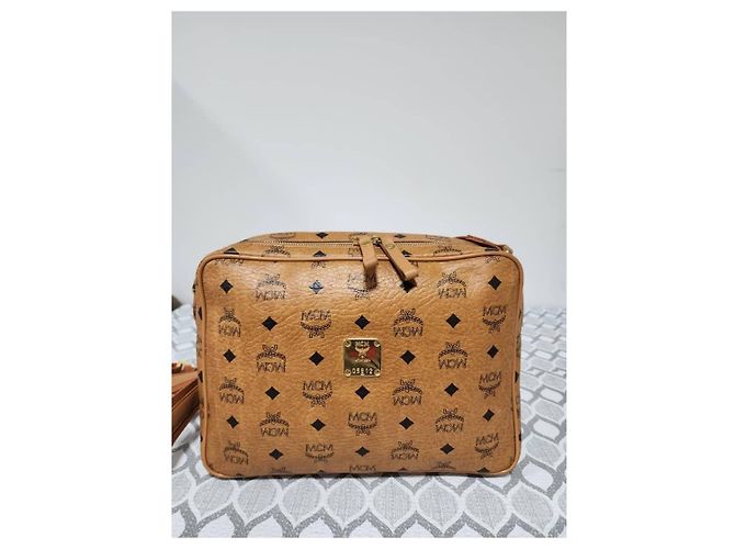 Borsa a tracolla/spalla MCM Visetos Brown Marrone - vista 6