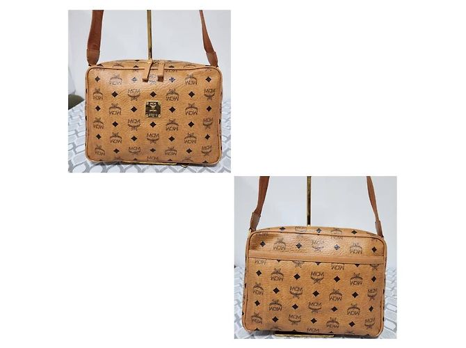 Borsa a tracolla/spalla MCM Visetos Brown Marrone - vista 8