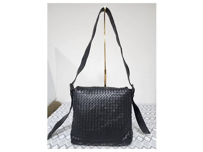 Borsa a tracolla BOTTEGA VENETA Nappa Intrecciato Black Nero - vista 3