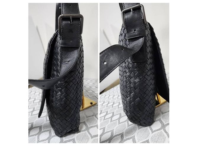Borsa a tracolla BOTTEGA VENETA Nappa Intrecciato Black Nero - vista 7
