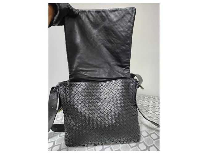 Borsa a tracolla BOTTEGA VENETA Nappa Intrecciato Black Nero - vista 8