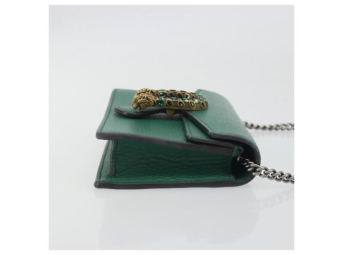 Gucci Dionysus Leather Mini Verde - vista 3
