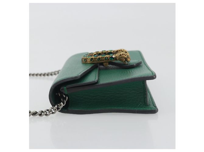 Gucci Dionysus Leather Mini Verde - vista 4