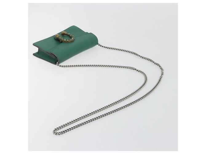 Gucci Dionysus Leather Mini Verde - vista 7