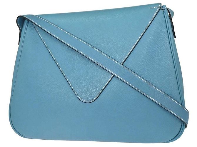 Hermès Hermes Christine Leather Blau - Ansicht 2