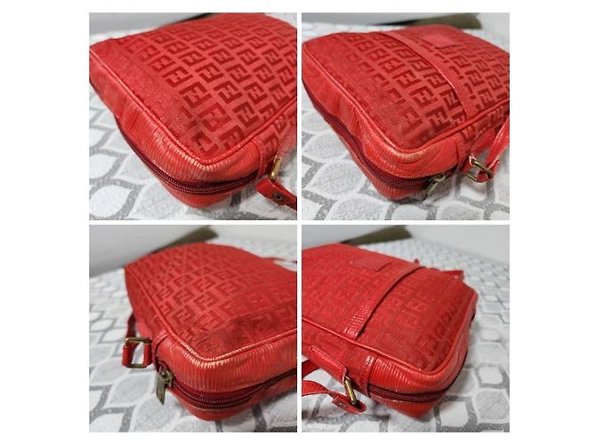 Borsa a tracolla Fendi Zucchino Zucca Rossa Rosso - vista 10