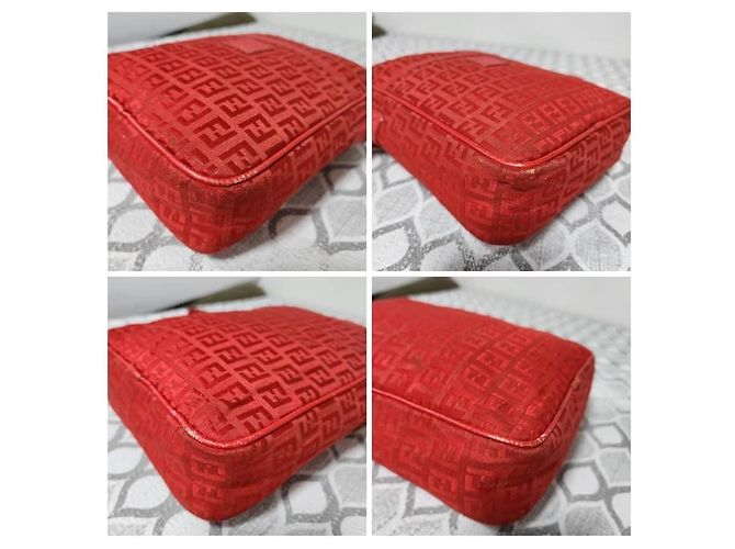 Borsa a tracolla Fendi Zucchino Zucca Rossa Rosso - vista 11