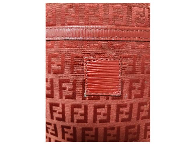 Borsa a tracolla Fendi Zucchino Zucca Rossa Rosso - vista 2