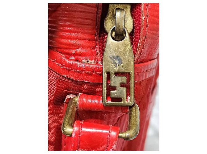 Borsa a tracolla Fendi Zucchino Zucca Rossa Rosso - vista 8