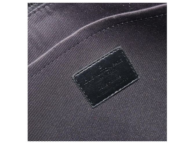 Louis Vuitton Pochette A4 Rainbow Taiga Leather Nero - vista 6