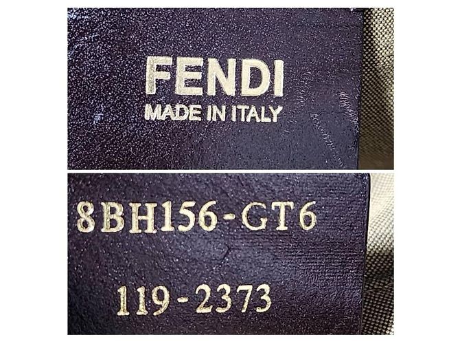 Fendi Borsa Tote in Tela Stampa Leopardata Marrone Nero Stampa leopardo - vista 2
