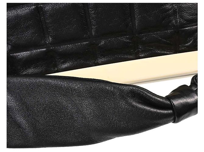 Chanel Chocolate Bar Frame Quilted Lambskin Small Nero - vista 6