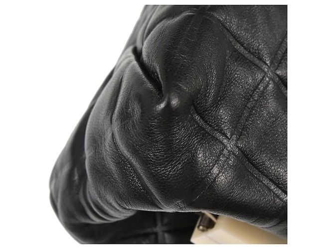 Chanel Chocolate Bar Frame Quilted Lambskin Small Nero - vista 7