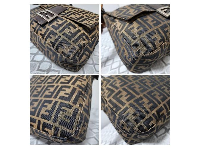 FENDI Vintage Zucca Mama Baguette Brown Tasche - Ansicht 11