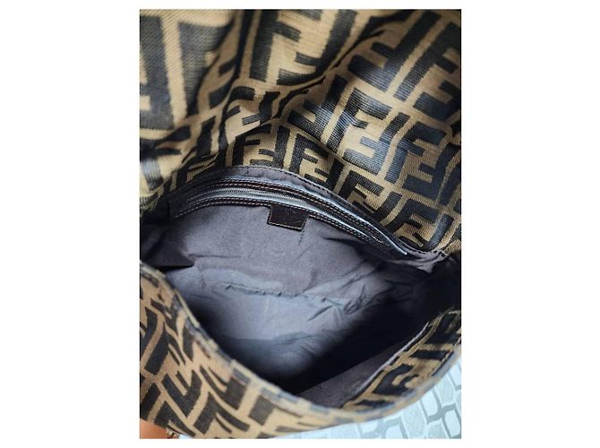 FENDI Vintage Zucca Mama Baguette Brown Tasche - Ansicht 12