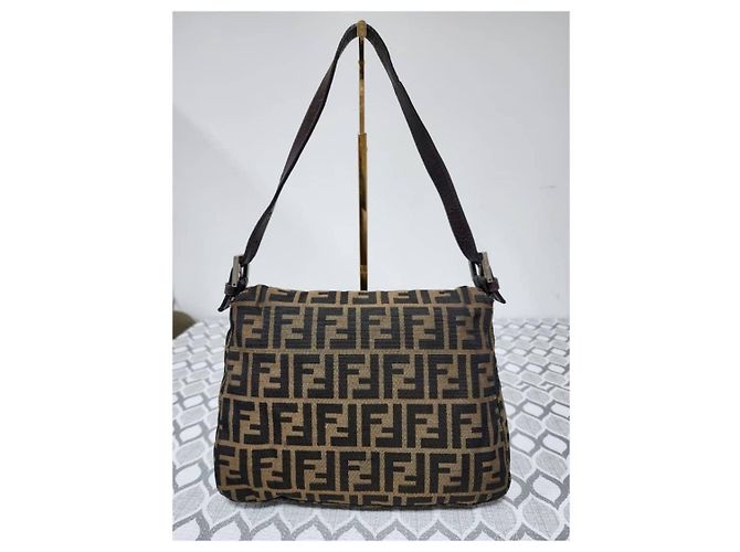 FENDI Vintage Zucca Mama Baguette Brown Tasche - Ansicht 14
