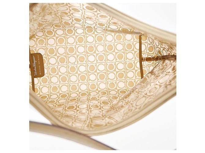 Salvatore Ferragamo Gancini PVC Leather Marrone - vista 5