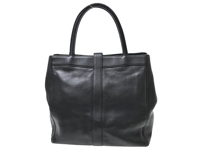 Bolso Tote Chanel Vintage CC Turnlock de piel Medium Negro - vista 2