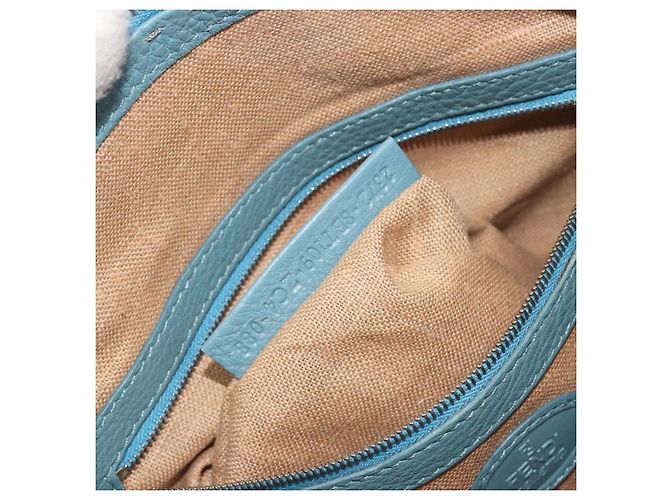 Fendi Vintage Selleria Zip Messenger Leather Medium Blu - vista 6