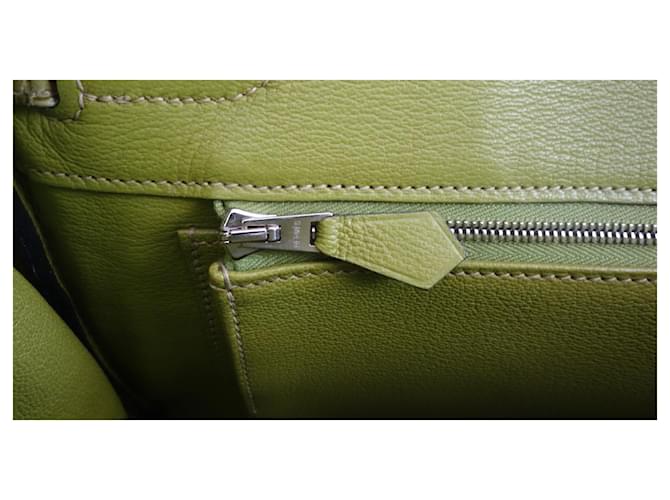 borsa Hermès Birkin 30 crocodile Verde - vista 16