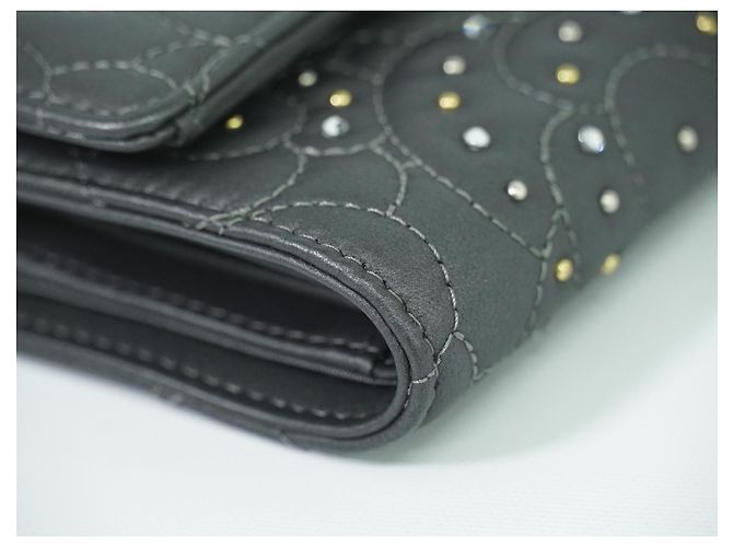 Chanel Camellia Flap Studded Camellia Lambskin Marrone - vista 6