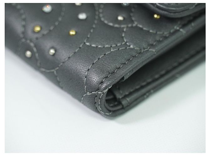 Chanel Camellia Flap Studded Camellia Lambskin Marrone - vista 7
