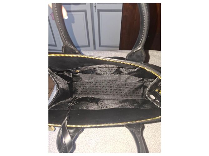 Borsa a mano Armani Exchange in pelle nera Nero - vista 3
