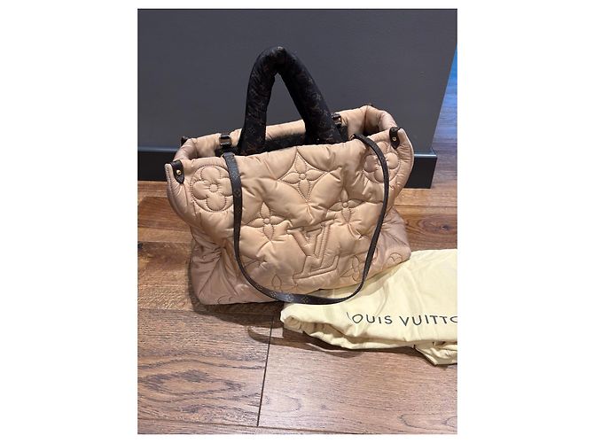 Borsa Tote Louis Vuitton Pillow on the Go GM Marrone Beige - vista 10
