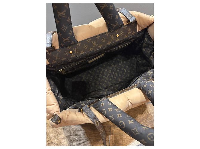 Borsa Tote Louis Vuitton Pillow on the Go GM Marrone Beige - vista 5