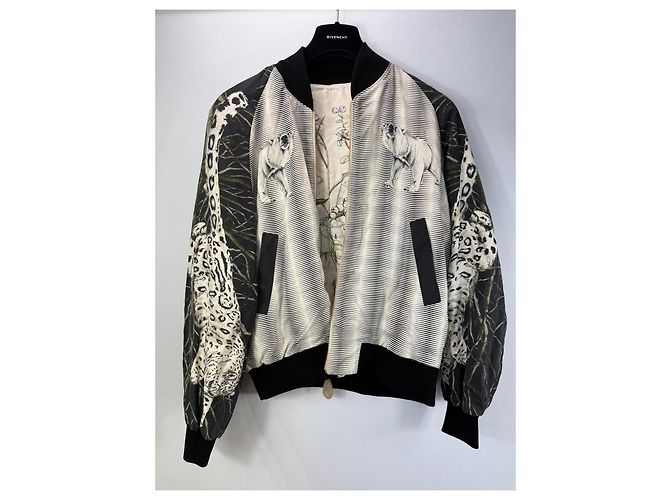 Autre Marque Swash London Wendbare Bomberjacke Schwarz Weiß Mehrfarben - Ansicht 9