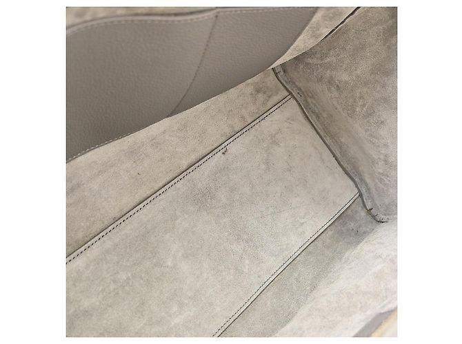 Saint Laurent Rive Gauche Cabas Leather Small Marrone - vista 5