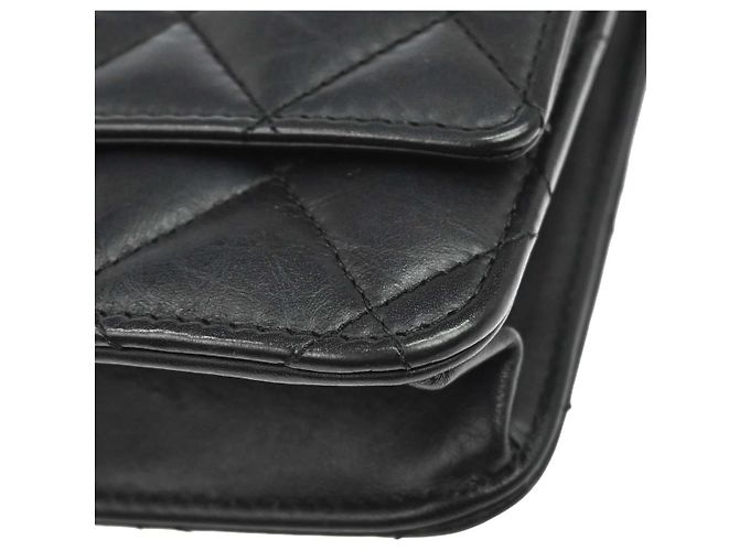 Chanel Reissue 2.55 Wallet on Chain en agneau matelassé Noir - vue 7
