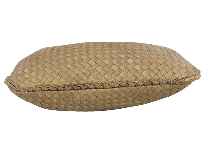 Bottega Veneta Intrecciato Leather Medium D'oro - vista 2