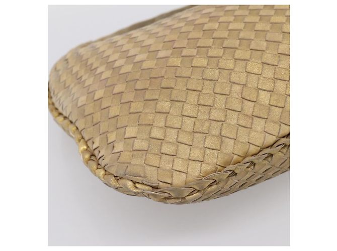 Bottega Veneta Intrecciato Leather Medium D'oro - vista 3