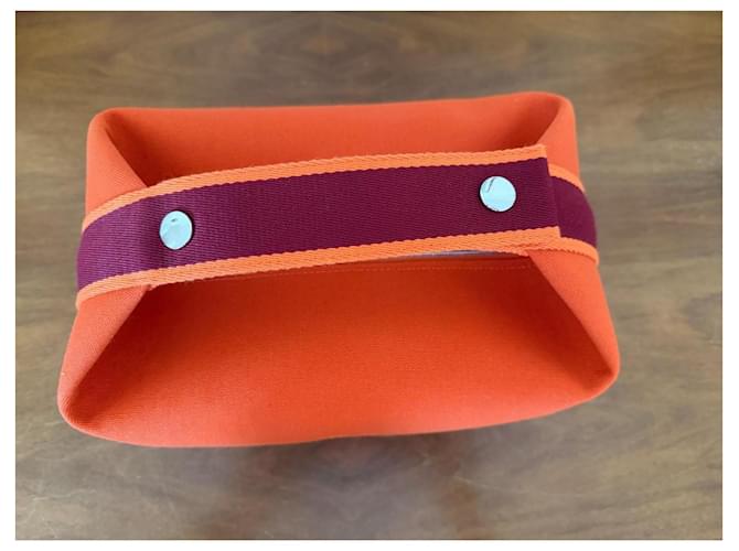 Hermès Hermes Bride-a-Brac GM Orange Canvas Arancione - vista 2