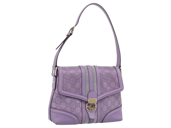 Gucci Web Flap Guccissima Porpora - vista 3