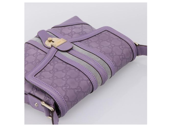 Gucci Web Flap Guccissima Porpora - vista 7