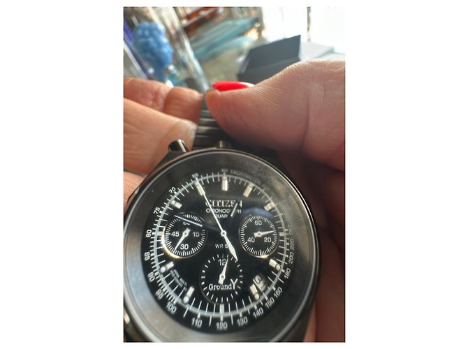 Autre Marque Orologio Citizen Chronograph Ground Y Nero - vista 7