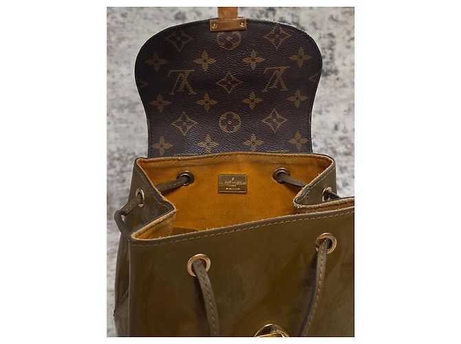 Splendido Zaino Louis Vuitton Montsouris Marrone - vista 12