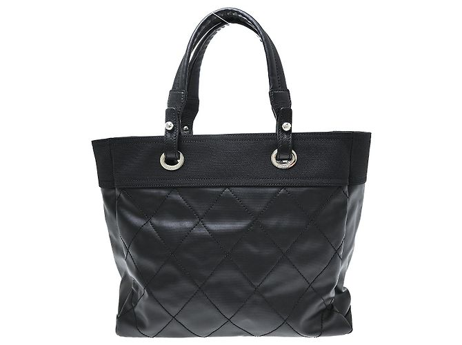 Chanel Biarritz Tote aus gestepptem beschichtetem Canvas Large Schwarz - Ansicht 2