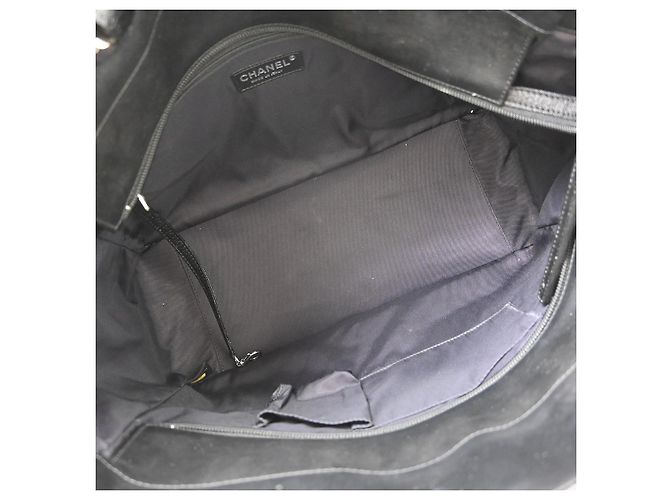 Chanel Biarritz Tote aus gestepptem beschichtetem Canvas Large Schwarz - Ansicht 3