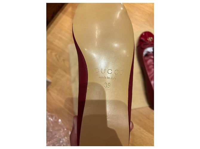 Bailarinas Gucci de piel roja - vista 5
