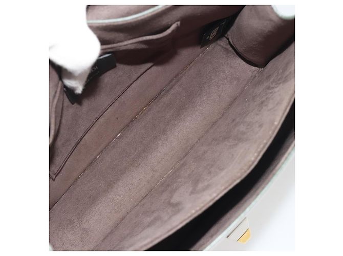 Fendi Kan I in pelle Medium Marrone - vista 5