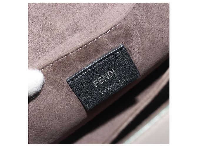 Fendi Kan I in pelle Medium Marrone - vista 6